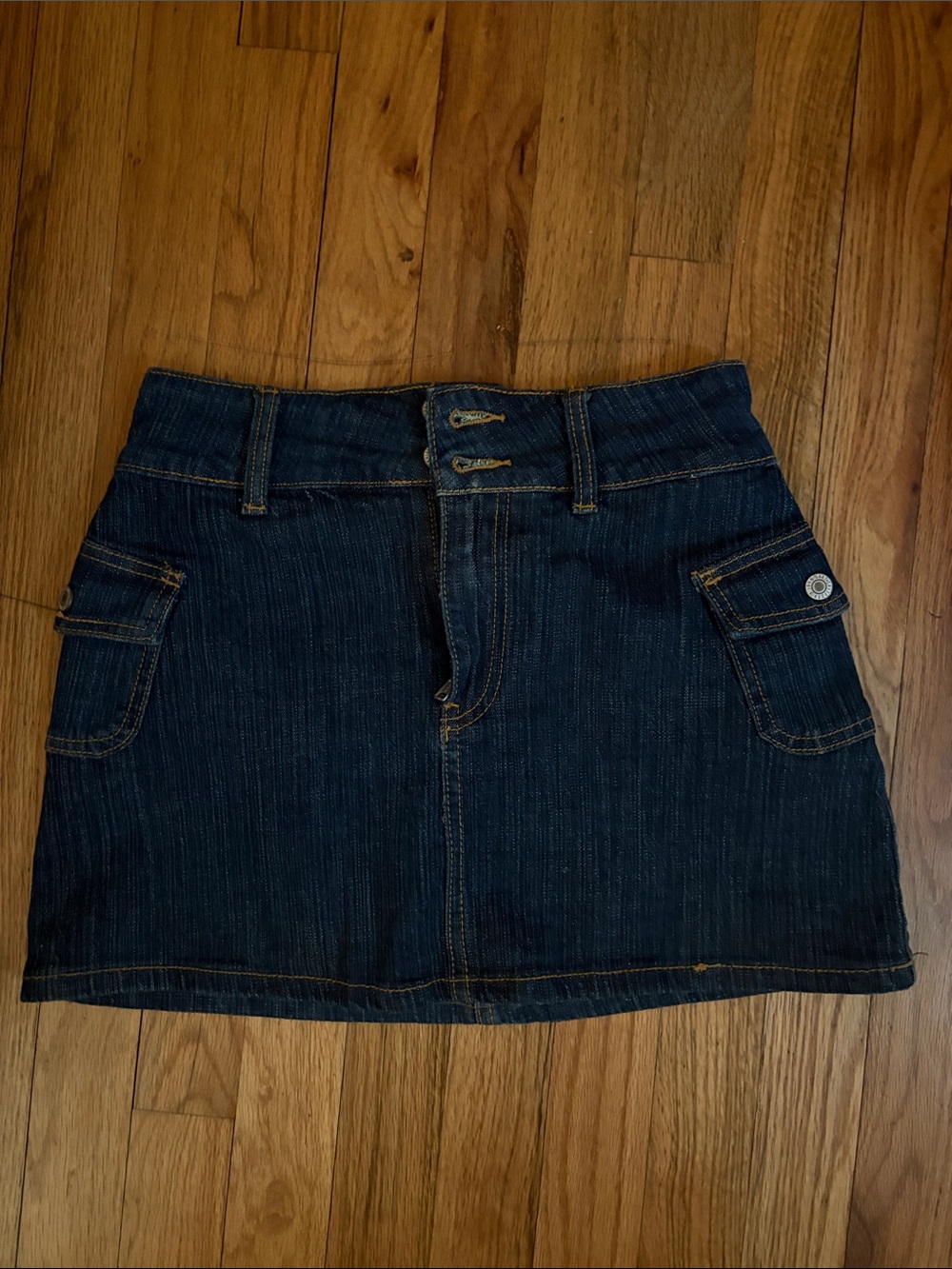 Brandy Melville Dark Blue Denim Mini Skirt
